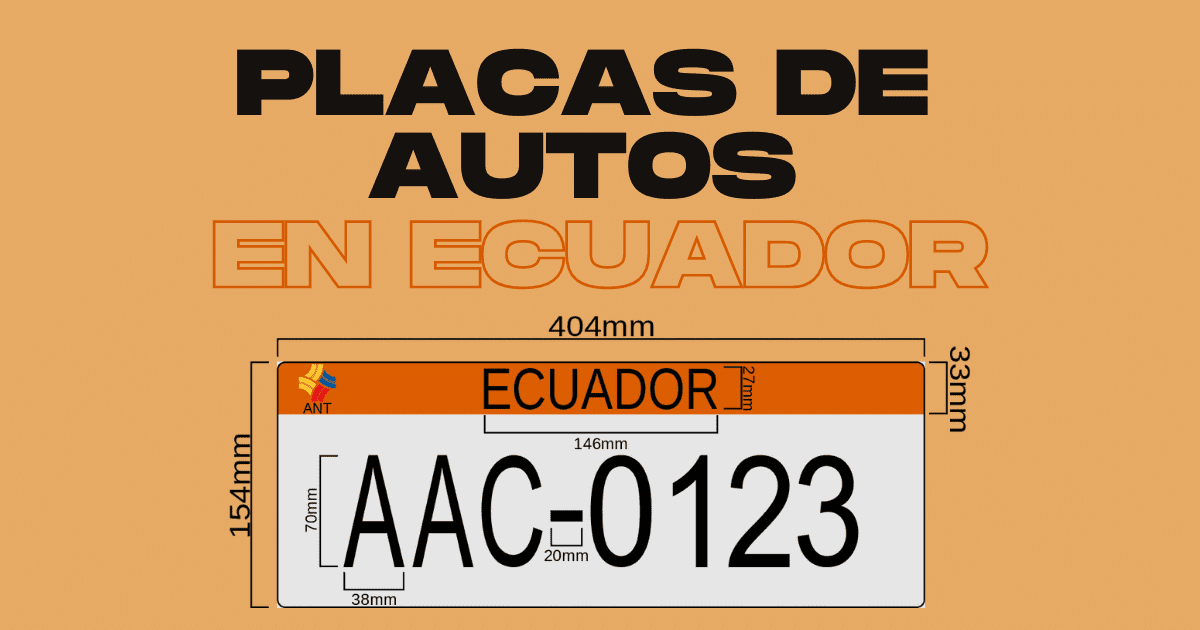 Placas de Autos en Ecuador