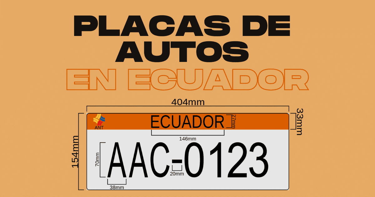 Placas de Autos en Ecuador