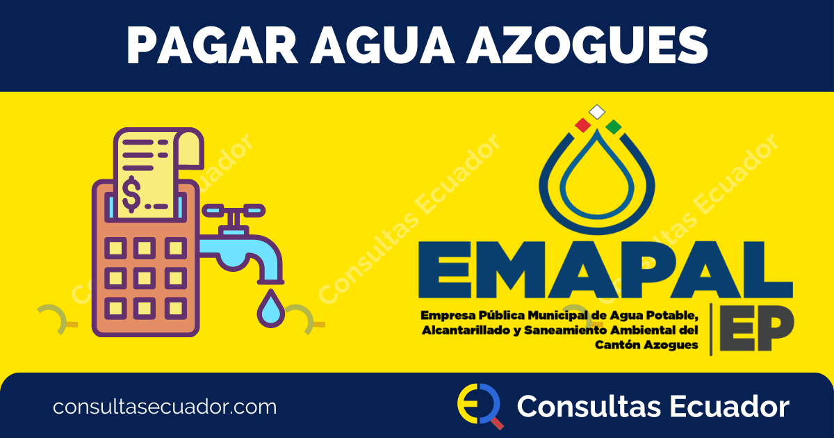 Pagar planilla de Agua Azogues - EMAPA
