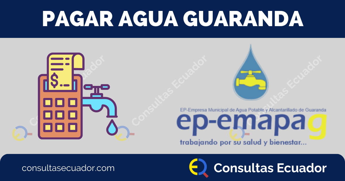 Pagar planilla de Agua Guaranda - Emapag