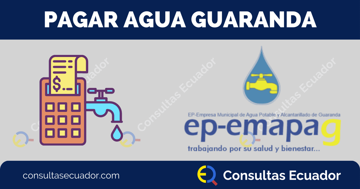 Pagar planilla de Agua Guaranda - EMAPAG