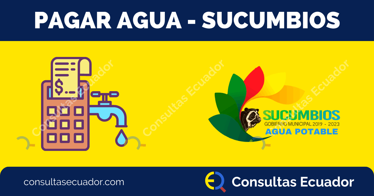 Pagar planilla de Agua Sucumbíos