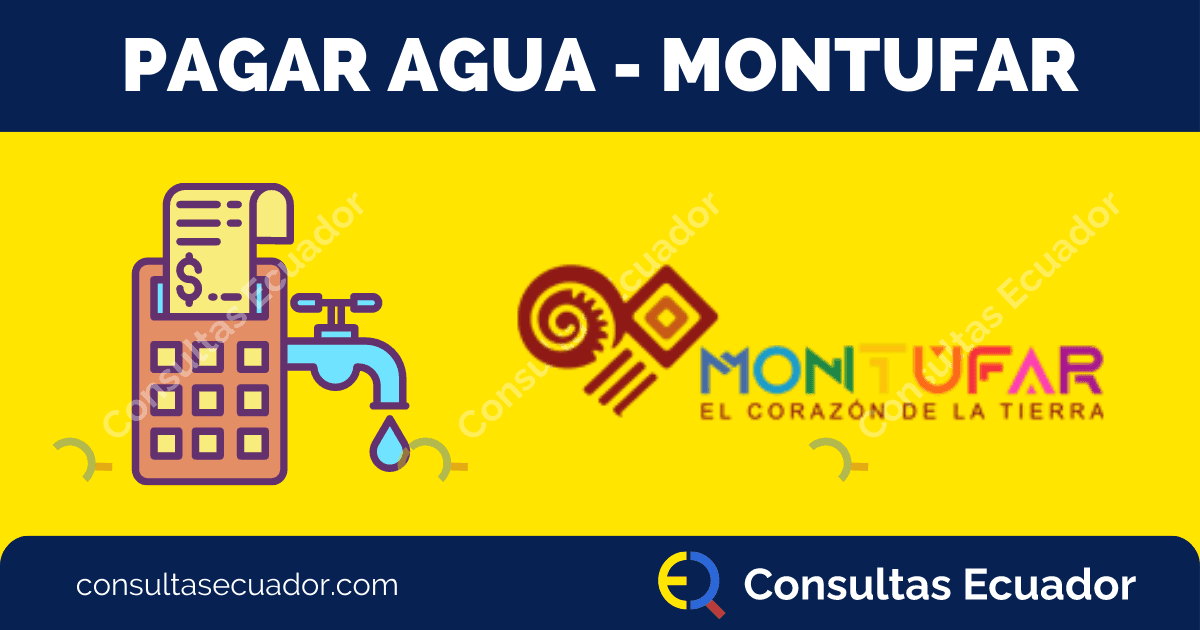 Pagar planilla de Agua Montufar