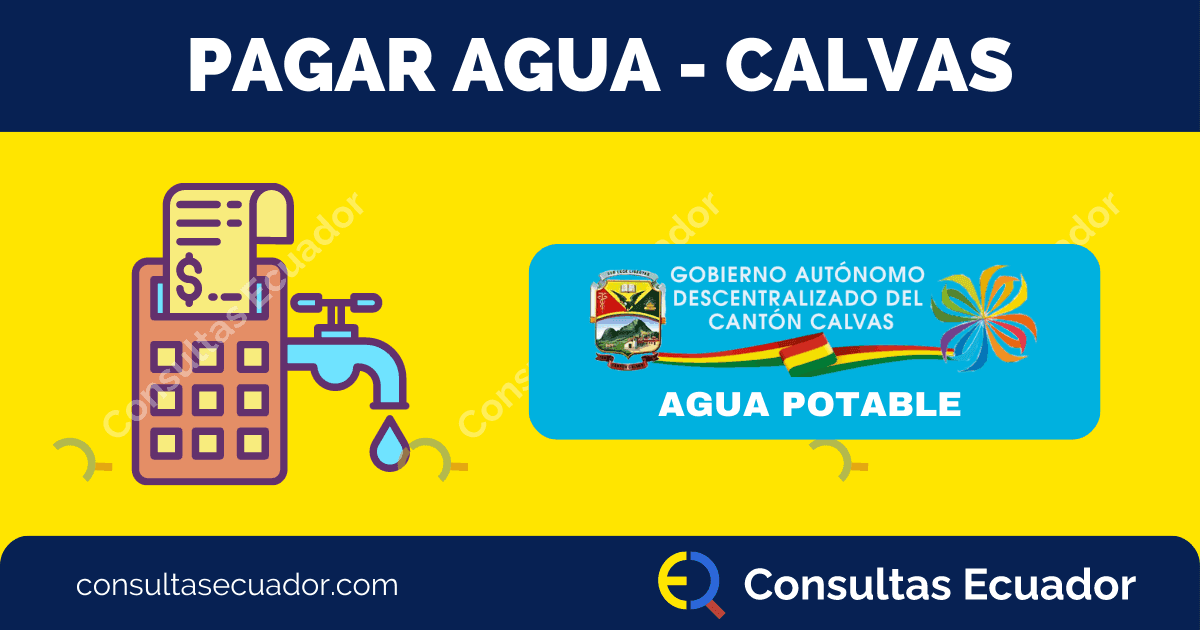 Pagar planilla de Agua Calvas