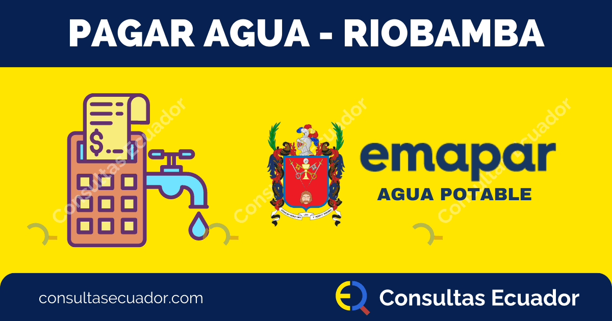 Pagar planilla de Agua Riobamba - EMAPAR