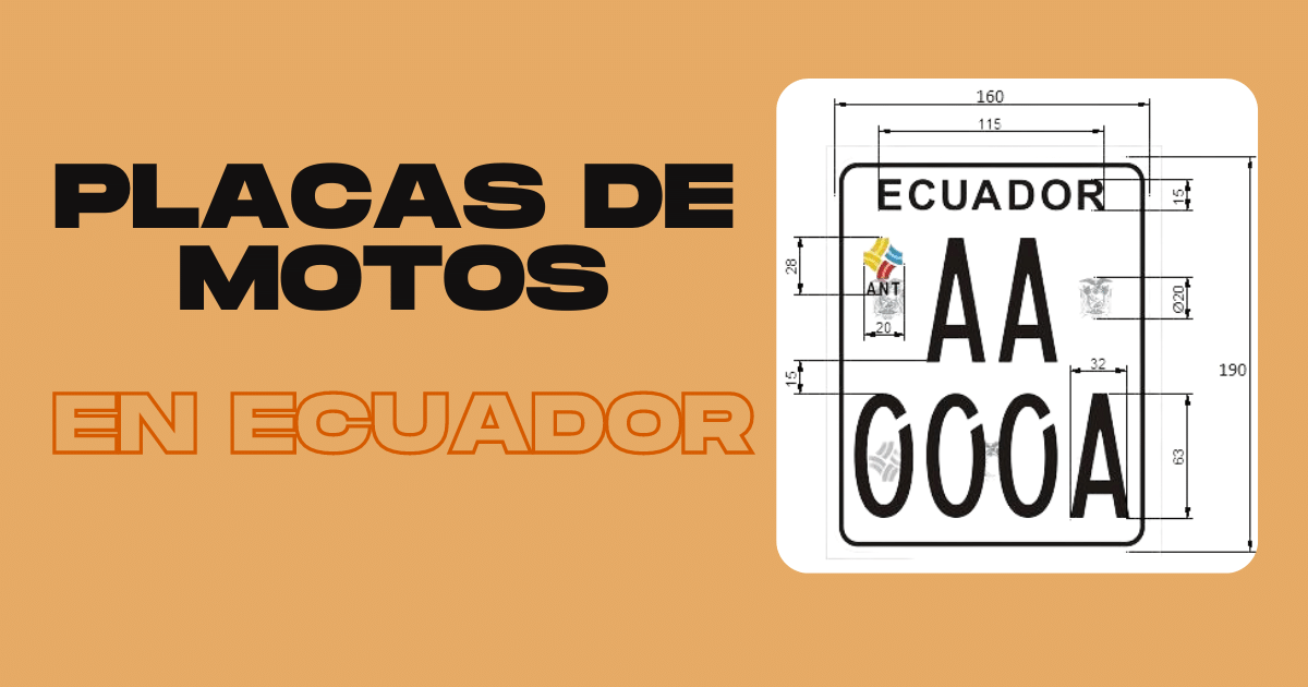 Placas de Motos en Ecuador